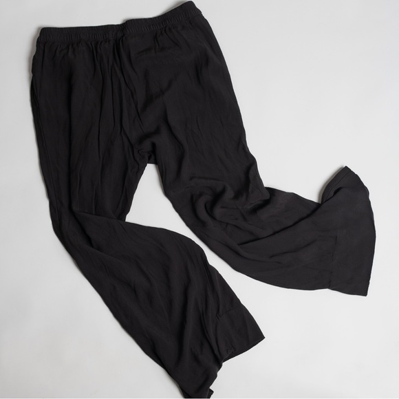 Anthro HARLYN Pant Trouser Sabie black/gray Pelated High Waist Academic Medium - Picture 6 of 7